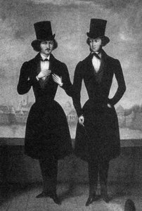 Ritratto di Aleksandr Puškin e Nikolaj Gogol