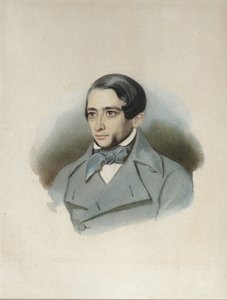Ritratto di Andrey Alexandrovich Krayevsky 1810-1889, primi anni 1840 da Unbekannt