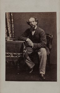 Ritratto di Charles Dickens 1812-1870, 1860s da Unbekannt