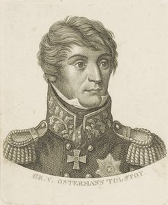 Ritratto del Conte Alexander Ivanovich Ostermann-Tolstoy 1772-1857, c. 1800 da Unbekannt