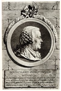Ritratto del Conte Burkhard Christoph von Münnich da Unbekannt