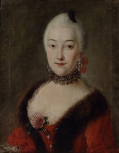 Ritratto della Contessa Yekaterina Lobanova-Rostovskaya 1735-1802, 18° secolo da Unbekannt