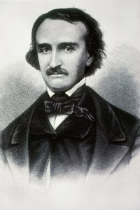 Ritratto di Edgar Allan Poe (1809-1849), scrittore americano. Incisione del XIX secolo. da Unbekannt