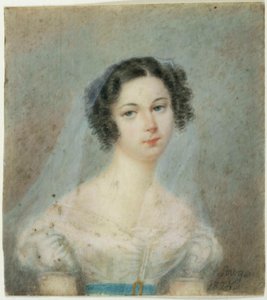 Ritratto di Ewelina Hanska, nata Rzewuska 1801-1882, 1820s da Unbekannt