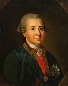 Ritratto di Fyodor Ivanovich Wadkowski 1712-1783 da Unbekannt