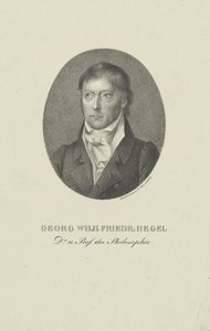 Ritratto di Georg Wilhelm Friedrich Hegel 1770-1831 da Unbekannt