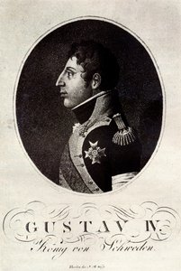 Ritratto di Gustavo IV Adolfo di Svezia, inizio XIX secolo da Unbekannt