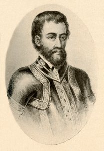 Ritratto di Hernando De Soto, con armatura spagnola del XVI secolo, ca. 1520-1540, 1937 da Unbekannt