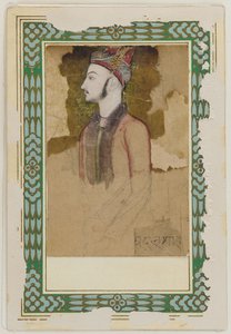 Ritratto di Ibrahim Adil Shah II, di Bijapur da Unbekannt