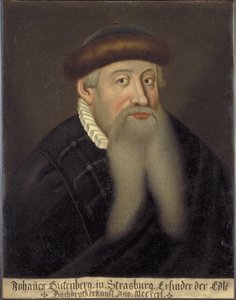 Ritratto di Johannes Gutenberg, inizio XVII secolo