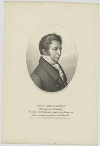 Ritratto di Joseph Louis Gay-Lussac 1778-1850, c. 1824 da Unbekannt