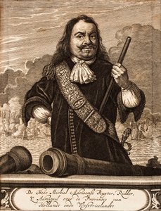 Ritratto di Michiel de Ruyter 1607-1676 Da: Schauplatz des Krieges, 1675