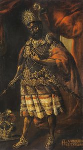 Ritratto di Moctezuma II, XVII secolo da Unbekannt
