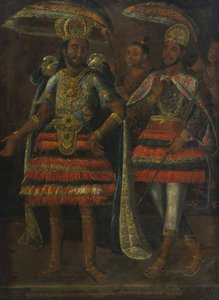Ritratto di Moctezuma e Cuauhtémoc, XVII secolo da Unbekannt
