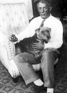 Ritratto di Pablo Ruiz PICASSO (1881-1973), pittore spagnolo (foto b/n)