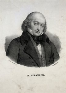 Ritratto di Pierre-Jean de Béranger 1780-1857 da Unbekannt