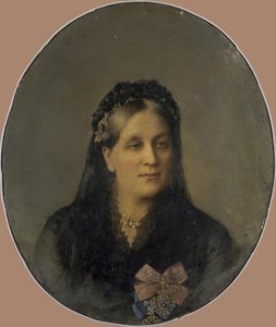 Ritratto della Principessa Maria Alexandrovna Dolgorukaya, nata Apraxina 1816-1892 da Unbekannt