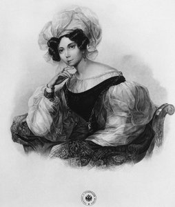 Ritratto della Principessa Zinaida Alexandrovna Volkonskaya 1792-1862 da Unbekannt