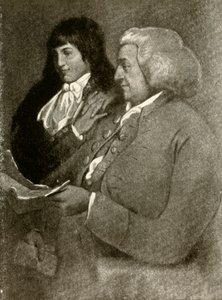 Ritratto di Samuel Shoemaker, con parrucca, e suo figlio da Unbekannt