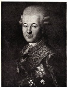 Ritratto di Semyon Zorich 1745-1799, il favorito di Caterina la Grande, inizio XIX sec. da Unbekannt