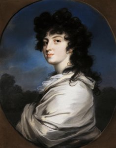 Ritratto di Yekaterina Bakunina 1777-1846, c. 1810 da Unbekannt