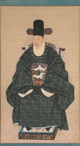 Ritratto di Yun Dongseom 1710-1795, ca. 1790-1805 da Unbekannt