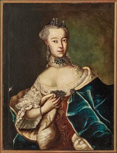 Ritratto di Friederike Caroline von Sachsen-Coburg-Saalfeld, Margravia di... (XVIII secolo)