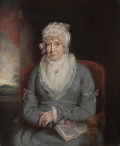 Ritratto di una donna, Mrs. Ann Hivlyn, primi 1800 da Unbekannt