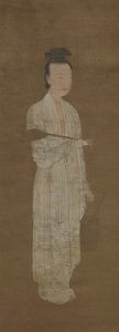 Ritratto di una donna in bianco: Lu Meiniang, XIV secolo