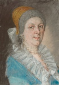 Ritratto di una donna con collana di perle da Unbekannt