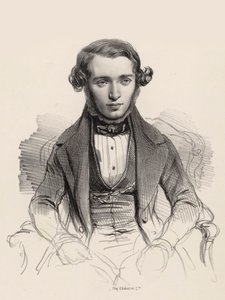 Ritratto del pianista e compositore Jacob Rosenhain 1813-1894, 1845