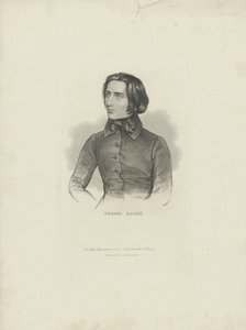 Ritratto del compositore Franz Liszt 1811-1886, 1840-1850