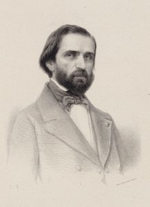 Ritratto del Compositore Giuseppe Verdi 1813-1901, c. 1850 da Unbekannt