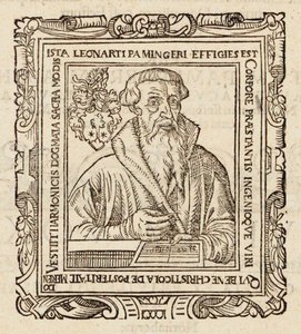 Ritratto del compositore Leonhard Paminger da Unbekannt