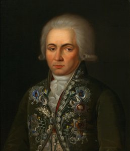 Ritratto del poeta Gavrila R. Derzhavin 1743-1816, 1790s da Unbekannt