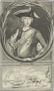 Ritratto dello Zar Pietro III di Russia 1728-1762, c. 1750 da Unbekannt