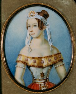 Ritratto della ballerina Varvara Volkova 1816-1898, 1836