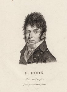 Ritratto del compositore Pierre Jacques Joseph Rode, 1774-1830