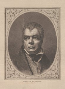 Ritratto del romanziere storico e poeta Sir Walter Scott 1771-1832, 1871 da Unbekannt