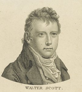 Ritratto del romanziere storico e poeta Sir Walter Scott 1771-1832, c. 1800 da Unbekannt