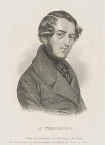 Ritratto del pianista e compositore Sigismund Thalberg 1812-1871, c. 1850 da Unbekannt