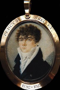 Ritratto del poeta Percy Bysshe Shelley, 1792-1822, ca 1825 da Unbekannt
