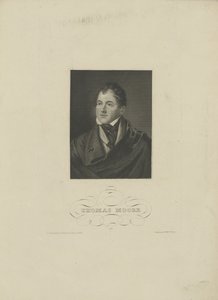 Ritratto del poeta Thomas Moore 1779-1852, 1830s da Unbekannt