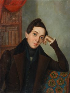 Ritratto del poeta Yevgeny Abramovich Baratynsky 1800-1844, 1820s da Unbekannt