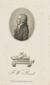 Ritratto del violinista e compositore Friedrich Wilhelm Rust