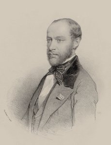 Ritratto del violinista e compositore Henri Vieuxtemps 1820-1881 da Unbekannt