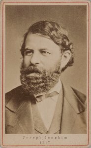 Ritratto del violinista e compositore Joseph Joachim 1831-1907 da Unbekannt