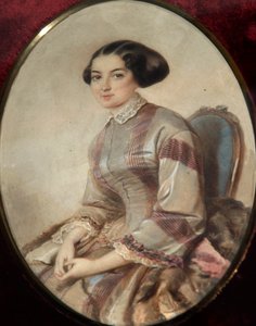 Ritratto della scrittrice Avdotya Panayeva da Unbekannt