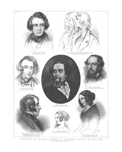 Ritratti di Charles Dickens in diversi periodi della sua vita, 1862 da Unbekannt