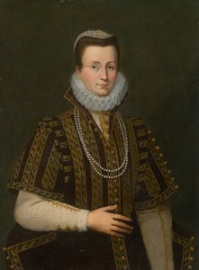 Ritratto di signora con colletto bianco